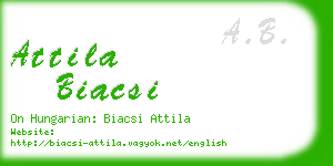 attila biacsi business card